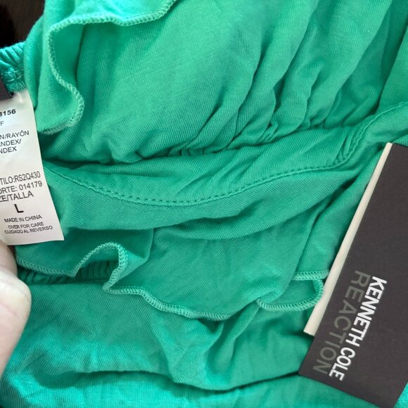NWT Green Swim CoverUp Dress Sz L from Kenneth Cole - Picture 8 of 8